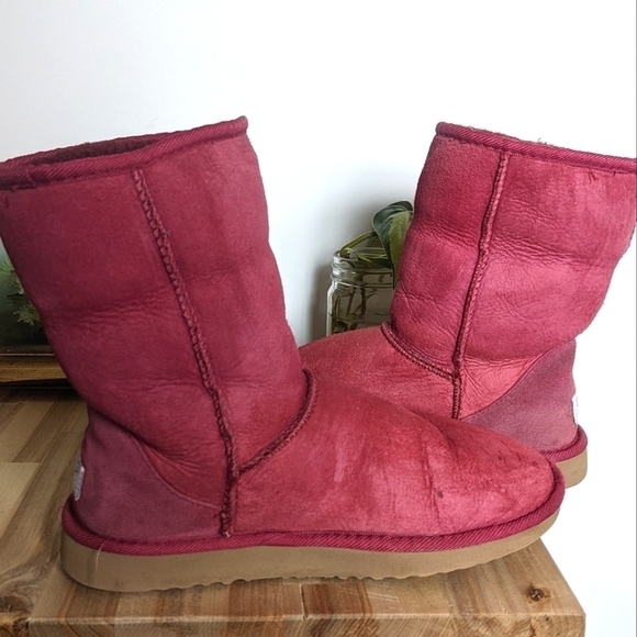VINTAGE Short UGGs Cranberry Y2K 8 - Picture 4 of 10